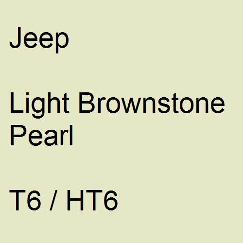 Jeep, Light Brownstone Pearl, T6 / HT6.